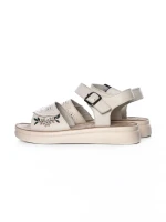 Sandale Dama din piele naturala 28-38 CREAM | FORMAZIONE