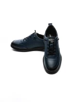 Pantofi Casual Barbati din piele naturala 10200 BLUE | ADVANCER