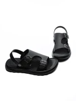 Sandale Barbati din piele naturala 6807 BLACK | ADVANCER