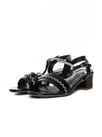 Sandale Dama din piele naturala 22069 BLACK | FORMAZIONE