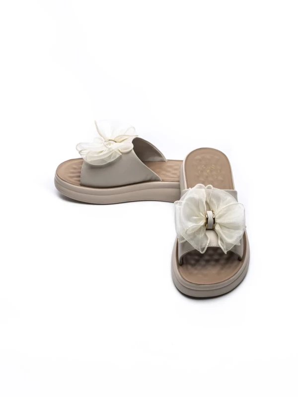 Papuci Dama din piele naturala 28-31 CREAM | FORMAZIONE