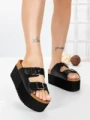 Papuci Dama cu Platforma 9548N NEGRO | STEPS HIGHER