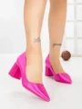 Pantofi cu Toc Gros G60-11 FUSHIA | FESTISIMO