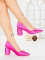 Pantofi cu Toc Gros G60-11 FUSHIA | FESTISIMO