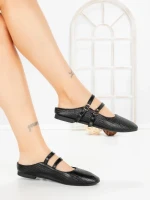 Papuci Dama cu Talpa Joasa PS888-33 BLACK | CINK ME