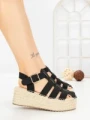 Sandale Dama cu Platforma MT21-7 BLACK | CINK ME
