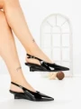 Pantofi cu Toc mic L09-2 BLACK | CINK ME
