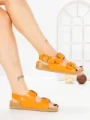 Sandale Dama cu Talpa Joasa LH775 ORANGE | CINK ME
