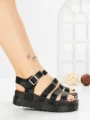 Sandale Dama cu Platforma 98-142 BLACK | VIVIRICH