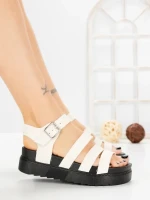 Sandale Dama cu Platforma 98-142 BEIGE | VIVIRICH