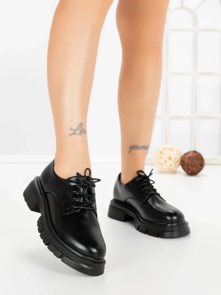 Pantofi Casual Dama 1-709 BLACK | VIVIRICH