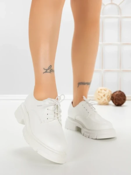 Pantofi Casual Dama 1-709 WHITE | VIVIRICH