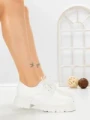 Pantofi Casual Dama 1-709 WHITE | VIVIRICH