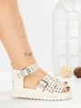 Sandale Dama cu Platforma SX-18 BEIGE | VIVIRICH