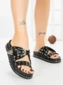 Papuci Dama cu Talpa Joasa 98-20 BLACK | VIVIRICH
