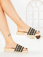 Papuci Dama cu Talpa Joasa 98-233 BLACK | VIVIRICH