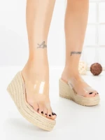 Papuci Dama cu Platforma 1-820 NUDE | VIVIRICH