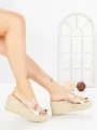 Papuci Dama cu Platforma 1-818 NUDE | VIVIRICH