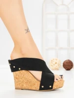 Papuci Dama cu Platforma SY1041 BLACK | ABLOOM