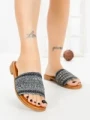 Papuci Dama cu Talpa Joasa LS9017 BLACK | ABLOOM