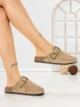 Papuci Dama cu Talpa Joasa 5LE108 KHAKI | MEI