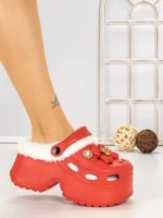 Papuci Dama cu Platforma F63 RED | L.DAY