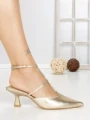 Pantofi Stiletto A-3248 GOLD | BUONAROTTI