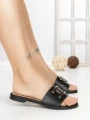 Papuci Dama cu Talpa Joasa 5174 BLACK | CM
