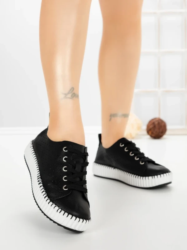 Pantofi Sport Dama AD-5240 BLACK-WHITE | BUONAROTTI