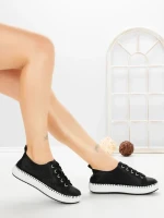 Pantofi Sport Dama AD-5240 BLACK-WHITE | BUONAROTTI