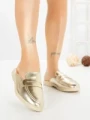 Papuci Dama cu Talpa Joasa 2301 GOLD | CM