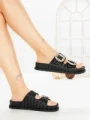 Papuci Dama cu Platforma 2005 BLACK | GALLEVANI