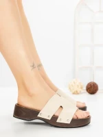 Papuci Dama cu Platforma 2032 BEIGE | GALLEVANI