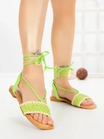 Sandale Dama cu Talpa Joasa G1731 GREEN | GALLEVANI