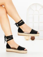 Sandale Dama cu Platforma G1738 BLACK | GALLEVANI