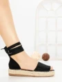 Sandale Dama cu Platforma G1738 BLACK | GALLEVANI