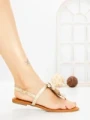 Sandale Dama cu Talpa Joasa KK-1006 GOLD | EMAS
