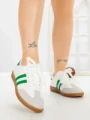 Pantofi Sport Dama LA-79 WHITE-GREEN | ANDERINA
