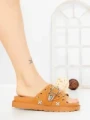Papuci Dama cu Talpa Joasa JM376 CAMEL | ANNALISE