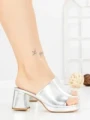 Papuci Dama cu Toc JM170F SILVER | ANNALISE