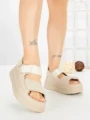 Sandale Dama cu Platforma JM576 BEZI | ANNALISE