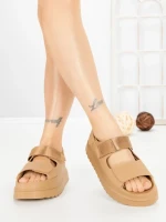 Sandale Dama cu Platforma JM576 KHAKI | ANNALISE