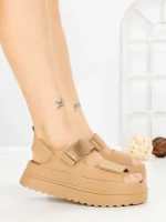 Sandale Dama cu Platforma JM576 KHAKI | ANNALISE