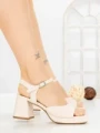 Sandale Dama cu Toc Gros JM168F TAUPE | ANNALISE