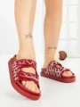 Papuci Dama cu Talpa Joasa SU042 RED | GOWIN