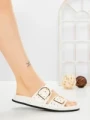 Papuci Dama cu Talpa Joasa 1-829 WHITE | VIVIRICH