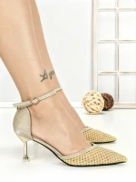 Pantofi Stiletto 588-162 GOLD | CHERIE
