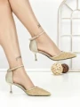 Pantofi Stiletto 588-162 GOLD | CHERIE