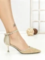 Pantofi Stiletto 588-162 GOLD | CHERIE
