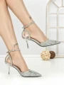 Pantofi Stiletto 588-158 SILVER | CHERIE